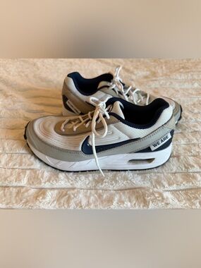 PennState White and Navy NIKE AirMax Sneakers -